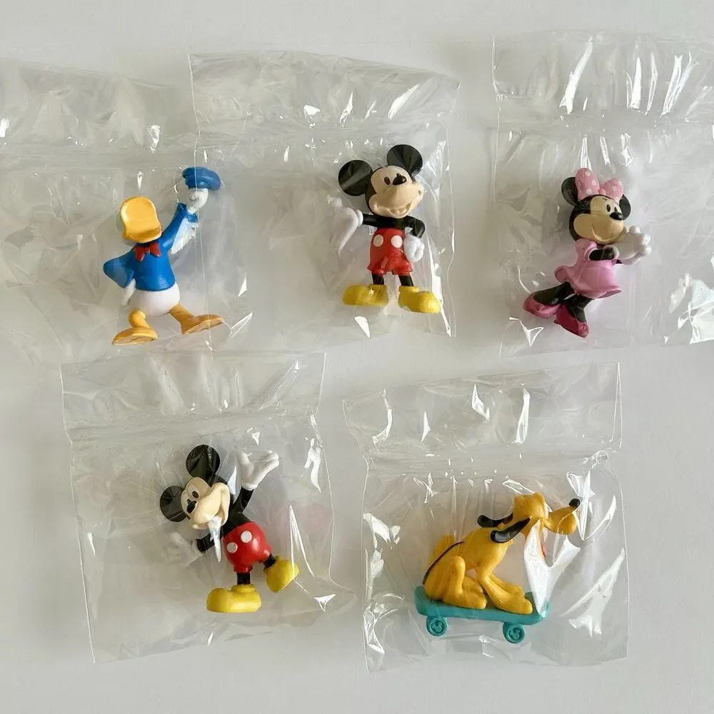 NEW Mickey Mouse Cake Topper Set - 5 Figures, 12 Candles & Tattoo Sheet SEALED